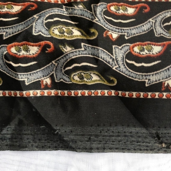 Silk one of a kind versatile wrap around tunic skirt halter top. Boho Paisley - Picture 11 of 14